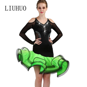 Robe de <span class=keywords><strong>danse</strong></span> à franges pour femmes, vêtement Sexy, populaire, Cha, 3500 - Product Image 1