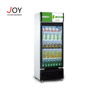 Single Door Sticker Beverage Showcase Display Cooler Cheap Price For Sale