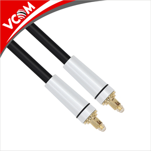 Nueva llegada 3.5mm <span class=keywords><strong>Jack</strong></span> macho <span class=keywords><strong>a</strong></span> macho metal capucha fibra óptica de audio digital <span class=keywords><strong>Toslink</strong></span> cable 1.5 m - Product Image 4