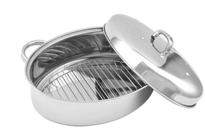 Bếp Cảm Ứng Gương Ba Lan Rang Fry <span class=keywords><strong>Pan</strong></span> Với SS <span class=keywords><strong>Hollow</strong></span> Xử Lý - Product Image 6