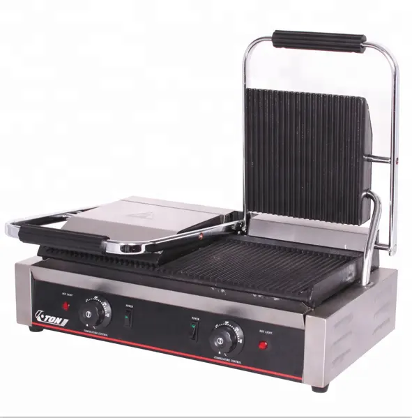 Đôi Tấm Điện Sandwich Press Panini Grill