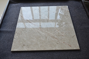 Piastrelle in Ceramica Porcellanata Grigia con <span class=keywords><strong>Texture</strong></span> Effetto <span class=keywords><strong>Pietra</strong></span>, Completamente Lucidate e Smaltate, Moderne per Interni, 600x600mm, Piastrelle per Pavimenti - Product Image 4
