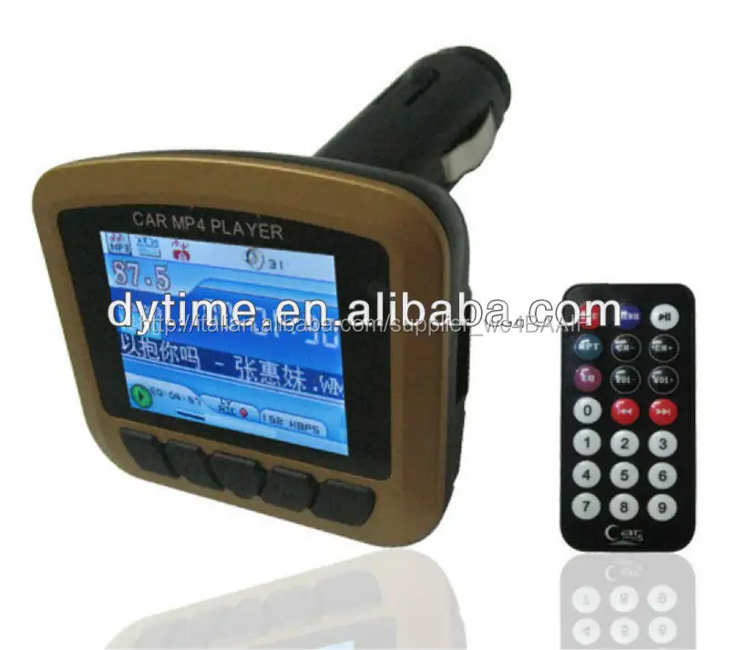 wireless lcd auto 12v mp3 mp4 giocatore trasmettitore fm sd usb mmc