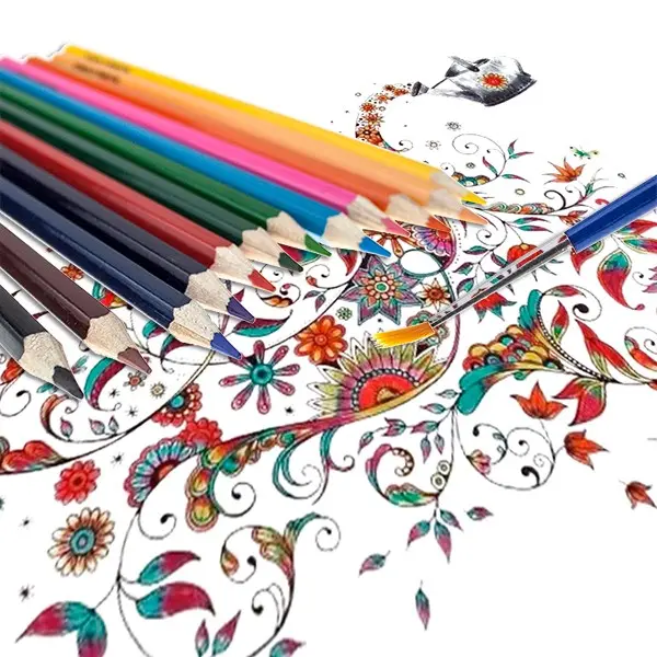アーティスト絵画用120色水溶性色鉛筆セットカスタムカラーリード木製鉛筆
