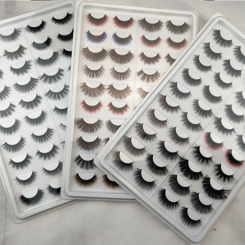 Cheap Vegan Faux Mink Eyelashes Wholesale 3D Faux Mink Eyelashes Cruelty Free Eyelash Extension with Packaging Box