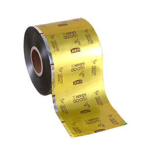 Película de laminación térmica pet metalizada dorada para café - Product Image 1