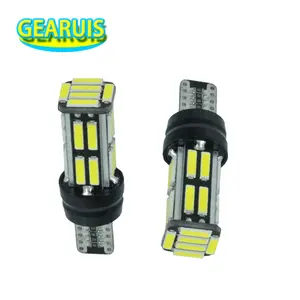 LED Canbus W16W 22 SMD 7020 7014 para luces de marcha atrás, luces de freno blancas súper DC 12V, sin error, fabricante T15