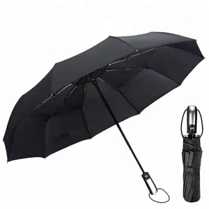 Windproof Du Lịch Ô 10 Xương Sườn Không Thể Phá Vỡ Tự Động Mở Đóng Không Thấm Nước Tự Động Gấp Nhỏ Gọn