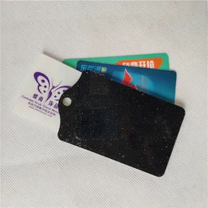 משלוח מדגם קידום מתנת פלסטיק אקריליק מותאם אישית הדפסת גליטר כרטיס מחזיק תעודת זהות מחזיק ארנק אוטובוס IC כרטיס בעל סיטונאי