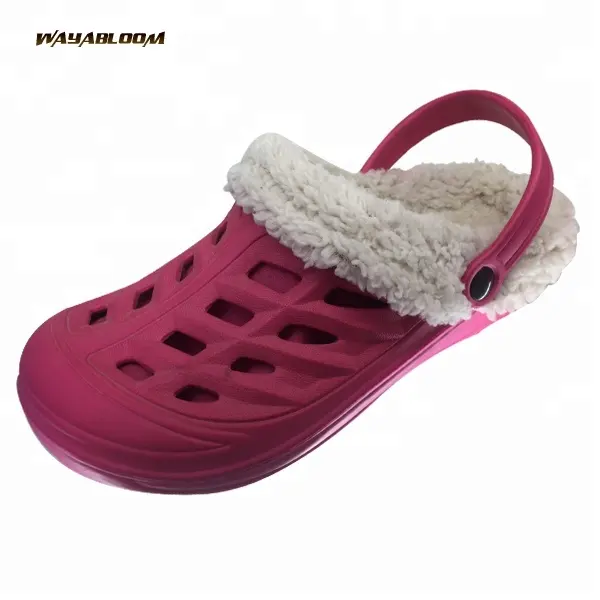 Customized design PVC Winter Warm Wooden EVA Sandals