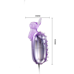 Großhandel Kabelgebundene Fernbedienung Multi-Speed Vibrations-Bullet-Vibratoren - Wasserdichtes Vibrierendes Liebes-Ei - Product Image 4