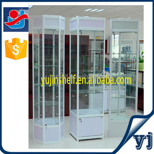 Thiết kế thời trang vuông xoay hiển thị đứng/tháp slatwall hiển thị/kính hiển thị Showcase - Product Image 2