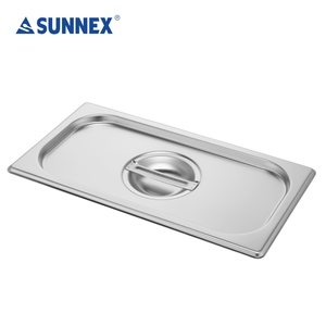 Contenedores de comida Gastronorm rectangulares de acero inoxidable de alta calidad 1/2 325x265mm Apto para lavavajillas antiinterferencias para restaurante - Product Image 4