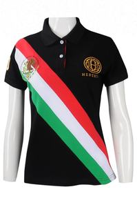 IGift เสื้อโปโลผู้หญิงสำหรับขี่ม้า,แขนสั้นผ้าฝ้ายออกแบบตามสั่ง - Product Image 3