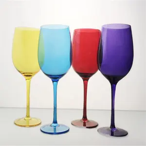 Geel Blauw Paars Rood Evenementen Party Thuisgebruik Gekleurde Wijn Glas