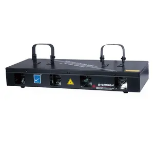 Đèn Sân Khấu Kích Hoạt Âm Thanh BigDipper, 4 Ống Kính RGBP Đèn Laser Màu 100 Đa Mẫu Cho Bữa Tiệc DJ Disco B102RGB/4