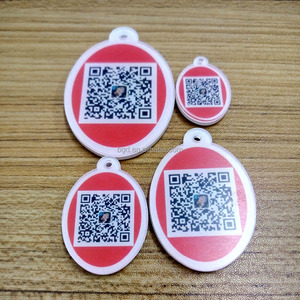 Phổ Biến Nhất Được Quét Mã QR Keychain OEM Giá Rẻ Tùy Chỉnh Acrylic/Nhựa/Vòng Chìa Khóa Trong Suốt Với Logo Của Riêng Bạn - Product Image 5