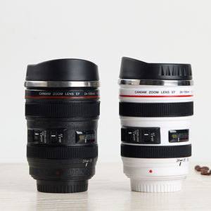 Café caméra lentille tasses plus chaud isolé voyage en acier inoxydable ensemble noël nordique luxe clair mignon Double paroi en gros - Product Image 6