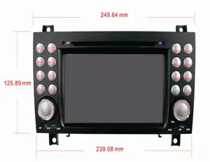 Android 5.1 system 7" size digital TV and gps DAB OBD wifi quad core Car DVD player for Mercedes SLK 200 (171) (2008-2012)