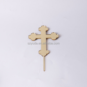 De guión de acrílico de 3mm <span class=keywords><strong>feliz</strong></span> <span class=keywords><strong>cumpleaños</strong></span> pastel Topper oro espejo de Tooper 3mm - Product Image 3