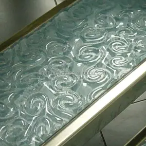 Peldaños antideslizantes de escalera frited glass, antideslizante escalera de vidrio caso y plataforma