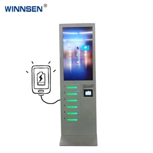 Stazione di Ricarica per <span class=keywords><strong>Cellulari</strong></span> APC-06A-4 con Schermo Touch da 5.7\" e Display LCD da 43\", Interfaccia Utente e Logo Personalizzabili - Product Image 1