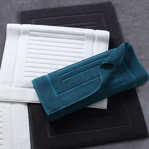 100% terry cotton hotel jacquard bath mat with super quality