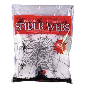 Telaraña elástica de Halloween con arañas