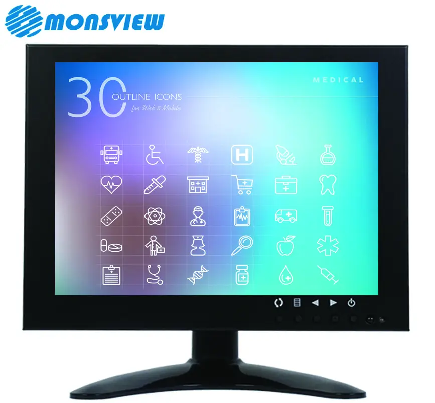 Monitor Layar LED Digital Persegi Ukuran Kecil Monitor Komputer 7 Inci