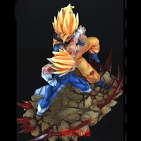 Usine chinoise sur mesure sculpté à la main nouveaux produits chauds statue de fils goku en polyrésine