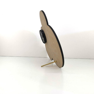 المنزل الحرف ديكور MDF ساعة مكتب صبغ التسامي الانتهاء من نقل الحرارة صورة إعداد إنذار - Product Image 4