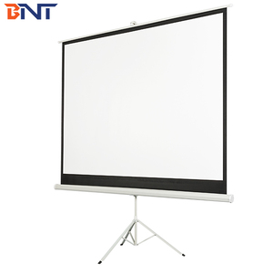 Matte Trắng 100 Inch 4:3 Chân Máy Xách Tay Đứng Máy Chiếu Màn Hình Màn Hình Sàn Đứng Màn Hình Chiếu Với Khung - Product Image 2
