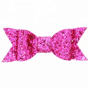 4inch Layered Baby Girl's Glitter Hair Bows With Clips