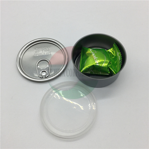 100 ml Prensa en latas de atún auto sello latas negro con <span class=keywords><strong>tapas</strong></span> de plástico - Product Image 1