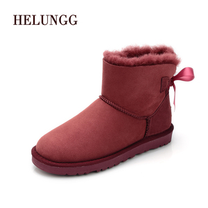 <span class=keywords><strong>Botas</strong></span> <span class=keywords><strong>de</strong></span> nieve <span class=keywords><strong>de</strong></span> piel <span class=keywords><strong>de</strong></span> oveja para mujer y niña, cálidas, suaves, <span class=keywords><strong>baratas</strong></span>, a la moda - Product Image 3