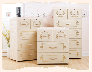 Cajón de plástico para ropa, almacenamiento de muebles de dormitorio, de 3 capas armario de ropa, armario moderno para el hogar - Product Image 3