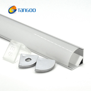 Canale di striscia led angolare in alluminio, profilo led angolare collegabile, profilo angolare led 2m - Product Image 2