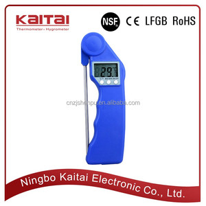 Numérique lcd affichage pliage viande <span class=keywords><strong>cuisine</strong></span> de poche en acier inoxydable longue sonde cuisson des aliments thermomètre - Product Image 2