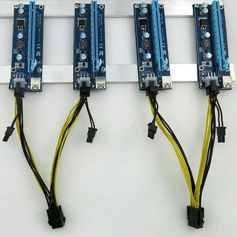 8Pin כדי 8Pin GPU גרפיקה כרטיס כפול PCI-E PCIe (6Pin + 2Pin) אספקת חשמל 18AWG חוט ספליטר כבל כבל לכרייה