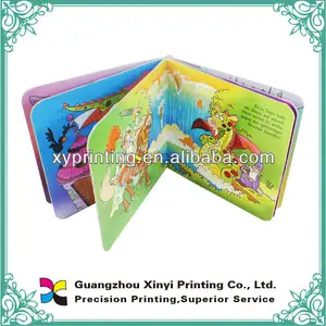 Пользовательские Детей cardbook окраска фабрика печати с dvd/cd/vcd книг, услуги печати