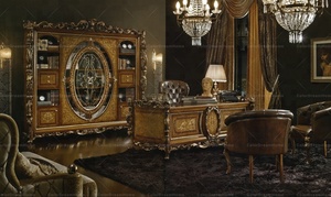 Armario de libros para sala de lectura, Color brillante, <span class=keywords><strong>barroco</strong></span> francés de lujo, sala de estudio - Product Image 3