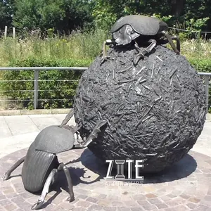 تمثال بيتل برونز للحشرات, تمثال حشرات معدني كبير للحديقة ، تمثال بيتل دونج برونز