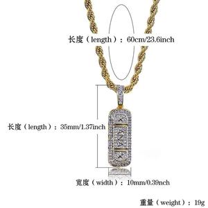 Liontin X-ANAX Hiphop berukir zirkon, Perhiasan Pria - Product Image 5