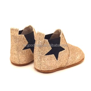 รองเท้าหนัง Moccs สำหรับเด็ก,รองเท้าบูทหนังขอบด้านบนทรงสูงสำหรับใส่เล่นกีฬาฤดูหนาว - Product Image 3