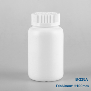 Оптовая продажа, белая 225 см3 круглая Глюкозамин в капсулах hdpe фармацевтическая пластиковая бутылка - Product Image 2