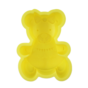 Silicon ours <span class=keywords><strong>moule</strong></span> forme <span class=keywords><strong>silicone</strong></span> gâteau moules pour la cuisson - Product Image 5