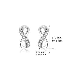 Novelty 8 Shaped Stud <strong>Earrings</strong> <strong>Infinity</strong> <strong>Earrings</strong> for Women - Product Image 2
