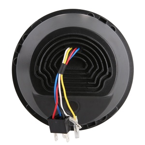 Faro Del motociclo <span class=keywords><strong>7</strong></span> Pollici A LED con Halo/Tornitura Singal Luce per Harley/Royal Enfield/Universale - Product Image 3