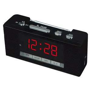 Retro Desktop Auto Search AM FM Radio LED Digitaler Wecker