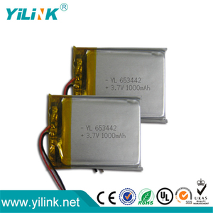 Caldo batteria ricaricabile li-ion <span class=keywords><strong>3</strong></span>.7v 1000mah 653442/<span class=keywords><strong>3</strong></span>.7v batteria elicottero del rc - Product Image 3